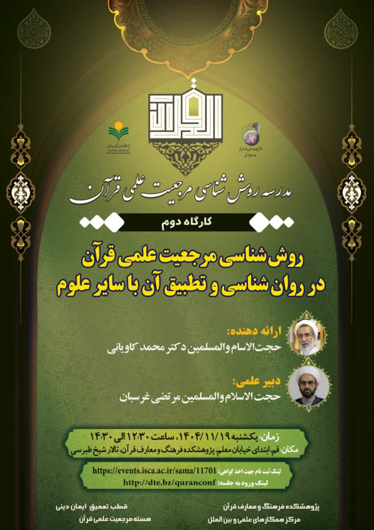 روش‌ شناسی مرجعیت علمی قرآن در روان‌شناسی و تطبیق آن با سایر علوم