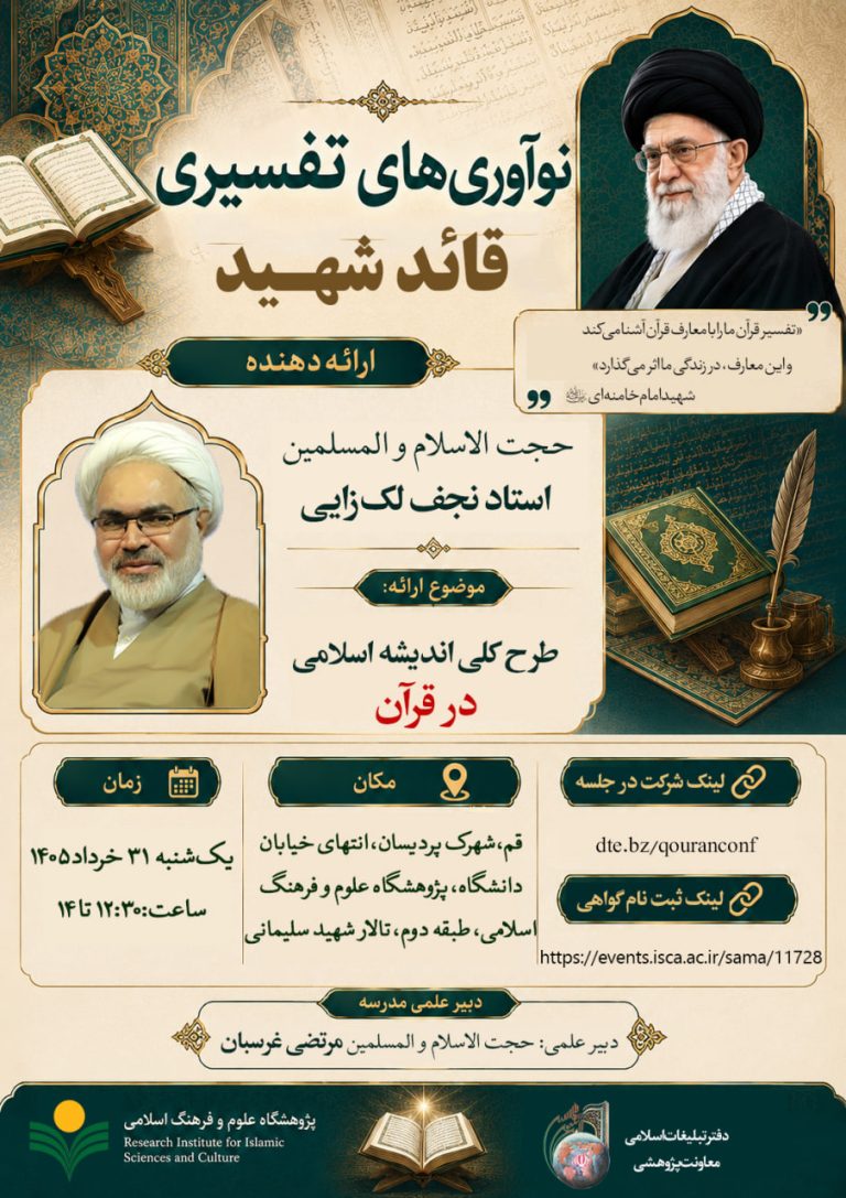 مدرسه «نوآوری های تفسیری قائد شهید (قدس الله نفسه الزكيه)»-استاد نجف لک‌زایی